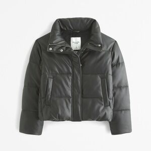 Abercrombie black puffer jacket
